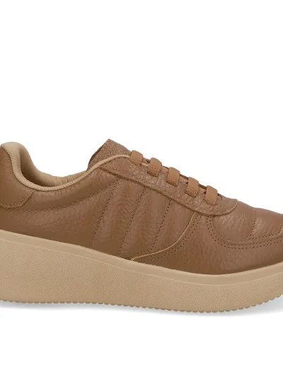 Zapatillas de cuero militar verde con encaje elástico